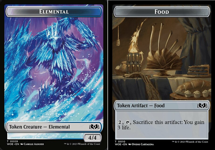 Elemental Token // Food Token (010) - Foil